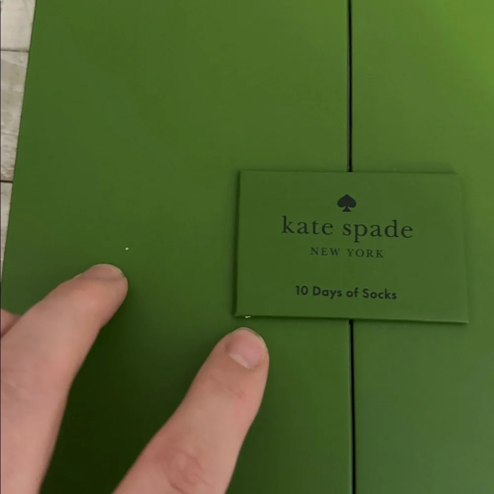 NIB Kate spade ten days of socks box set